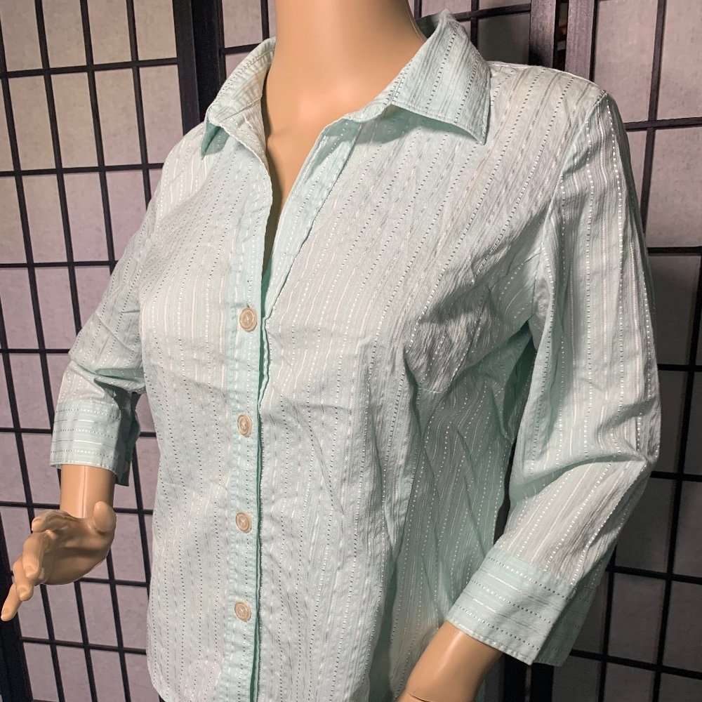 Hillard & Hanson Dress Shirt Pastel Green